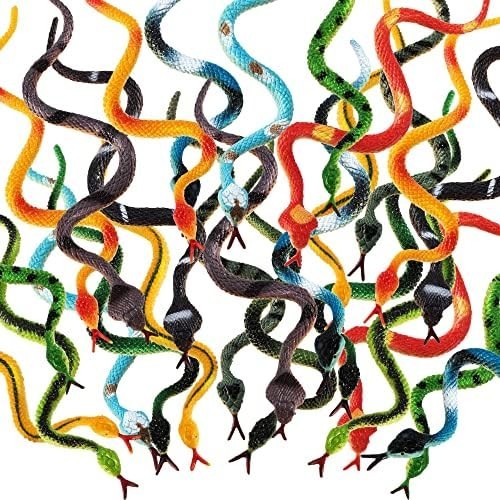 24pcs realistic fake - 24pcs, rubber