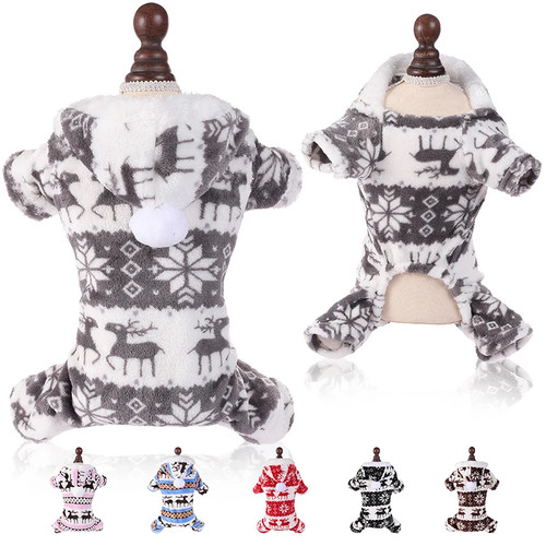Winter dog christmas jumpsuit - dog,