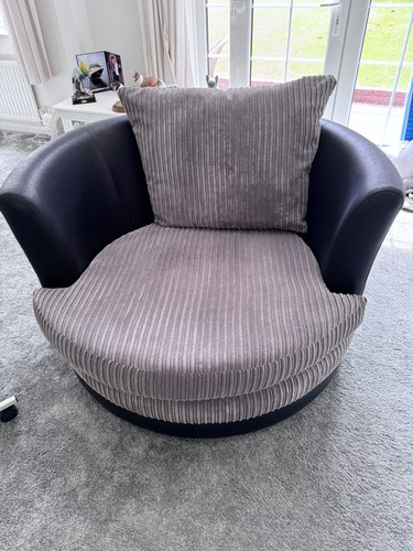 Lovely large grey swivel - lovely,