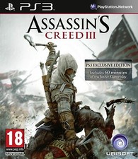 ASSASSINS CREED 3 iii exclusive EDITION PS3 RE SEALED UK PAL Sony Playstation 3