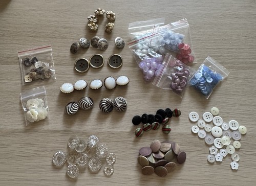 Vintage buttons fabric - buttons,