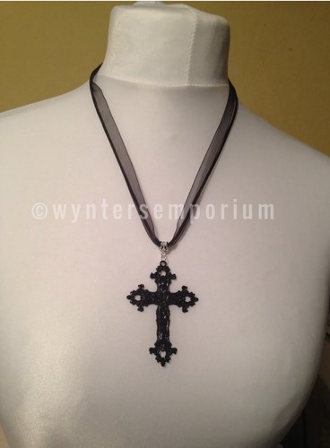 Large black ornate - black, medieval