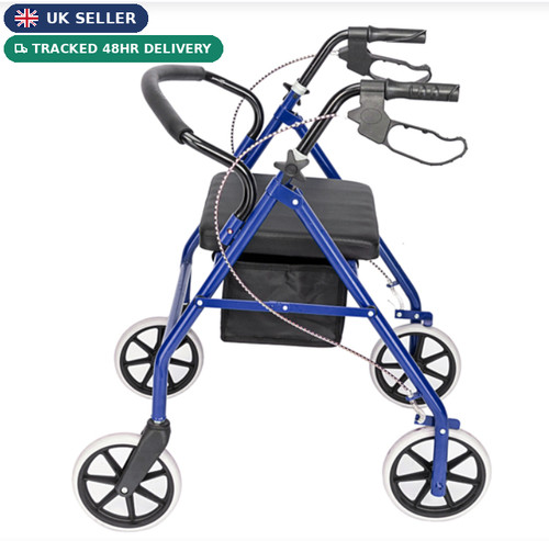 Folding walking frame with - walking,