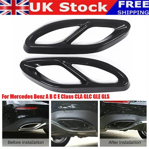 Black exhaust pipe tip - black,