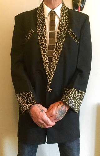 Teddy boy drape - teddy, black