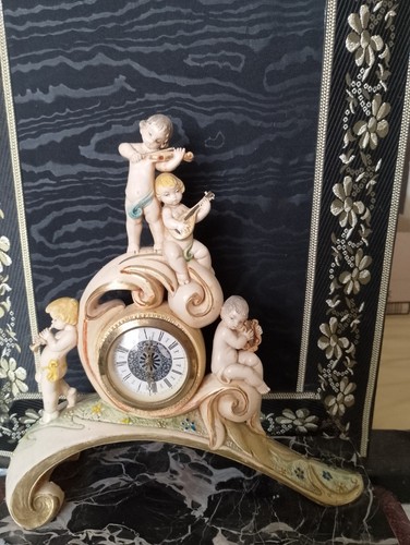 Vintage desk clock - desk,