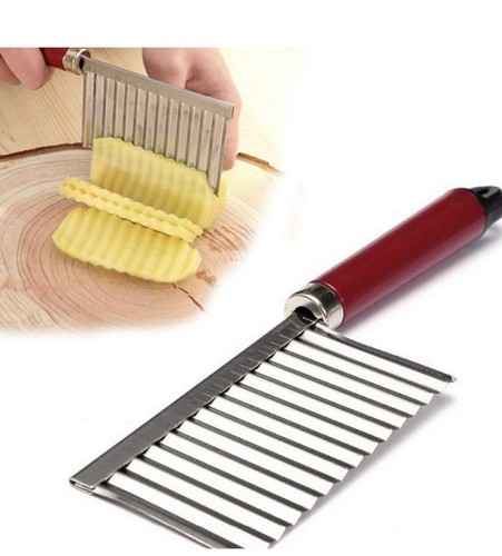 Crinkle cutter stainless - crinkle,