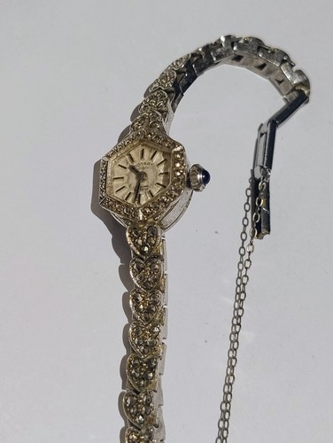 Ladies rotary marcasite manual - ladies,