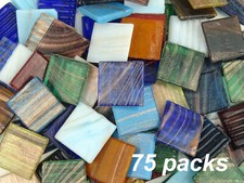 75 Tile Sheet Gold Dust 20mm Mosaic Tiles (Multiple Colours)