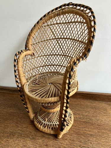 Vintage wicker peacock style - wicker,