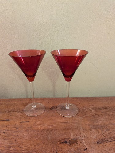 Large ruby red martini - red,