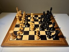 A premium English Staunton tournament chess set comprising 4 1/4” King