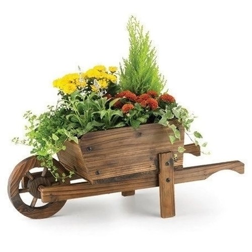 Burnt wood garden - garden, wheel