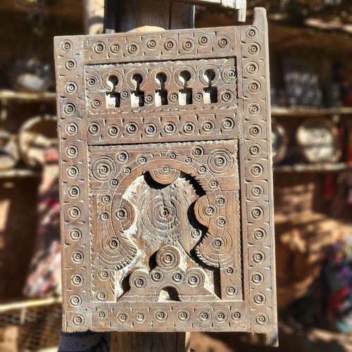 Antique berber granary door
