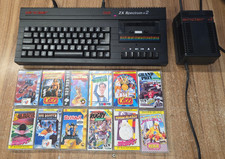 Sinclair 128K ZX Spectrum +2 With 12 New old Stock Games & PSU