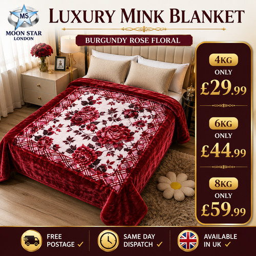 Moon star luxury mink blanket - moon,