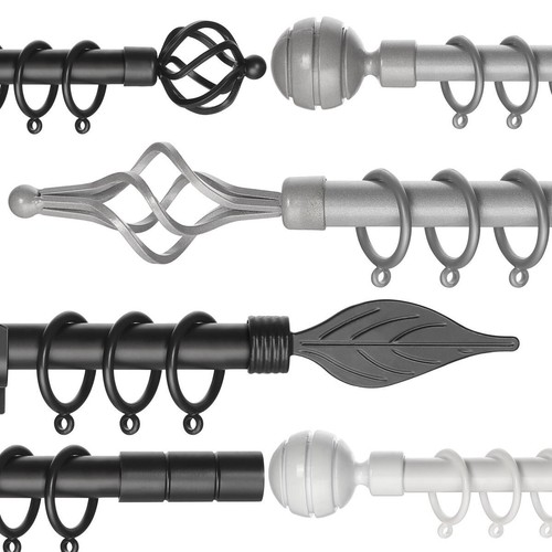 Extendable metal curtain pole - curtain,