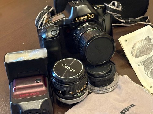 Canon t90 film slr camera - film, set