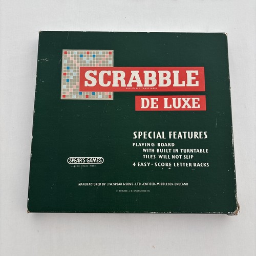 Scrabble deluxe 1973 vintage - scrabble,