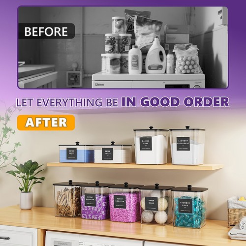 Laundry detergent storage box - laundry,
