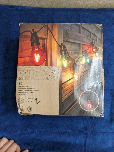 20x clear globe festoon - 20x,