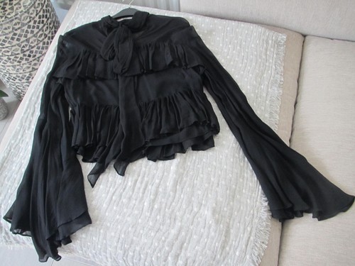 Zara womens funky - black, blouse