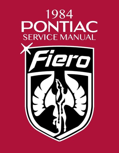 1984 pontiac fiero service - 1984,