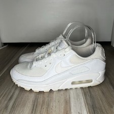 Nike Air Max 90 All White Womens Sneakers Size 7