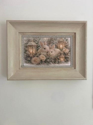 Framed decorative art piece - art,