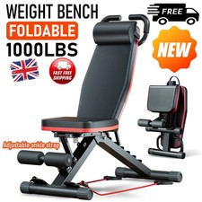 Weight Bench Adjustable Foldable Strength Training Full Body Workout Incline Gym