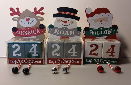 Personalised girls wood block - personalised,
