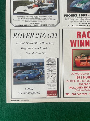 Rover 216 gti rob - rover,
