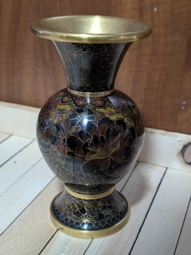 1950s chinese cloisonne brass - chinese,