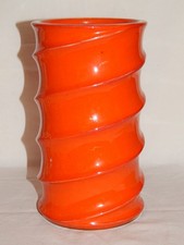 Candle Holder Steuler 394/20 Orange SWIRL 1960/70s