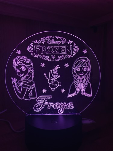 Frozen themed led night light - night,