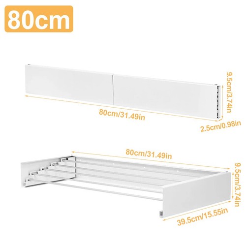 80cm wall mounted airer - wall, towel