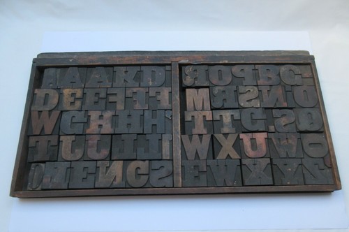 Vintage wooden printers - 59,