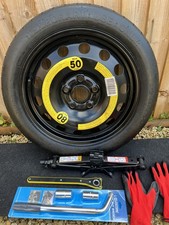 2010 - 2024 VOLKSWAGEN VW TOURAN 16" SPARE SPACE SAVER WHEEL  and Full Jack Kit