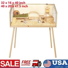 Wooden Hamster Cage Guinea Pig
