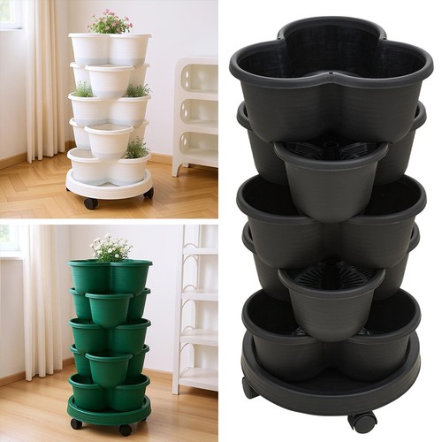 Stackable strawberry planters - stackable,