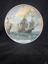 Bone china 8" plate featuring