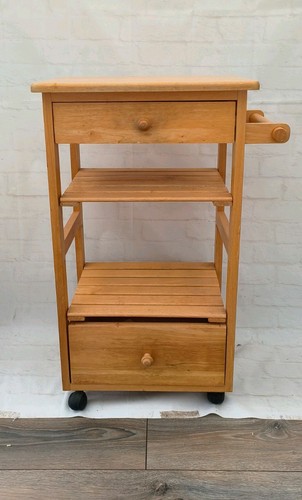 Wooden mobile kitchen trolley - wooden,