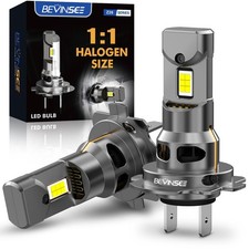 BEVINSEE 2x H7 LED Headlight