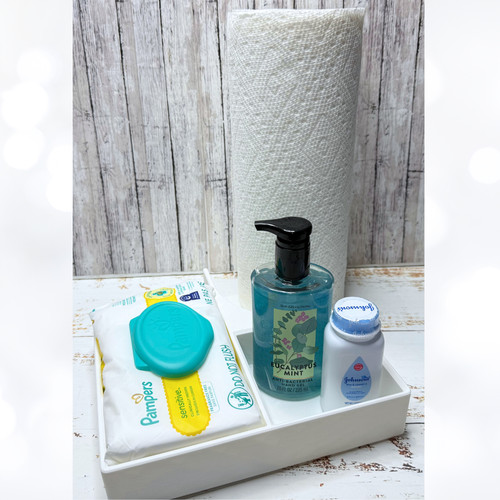 Baby changing station - station, wipes