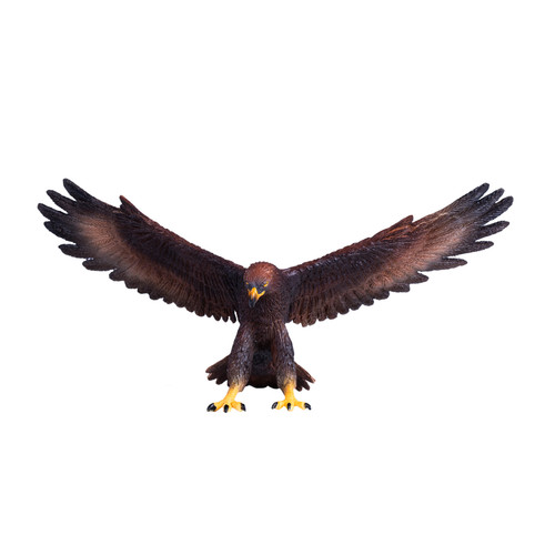 Golden eagle toy model figure - golden,