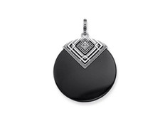 Ciondolo Thomas Sabo in Argento 925 traforato e onice nera Africa PE749n