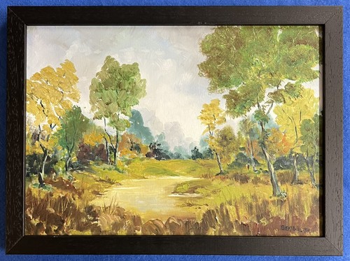 Original irish art oil - art, on