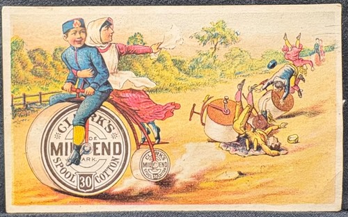 Clark thread trade card - thread,
