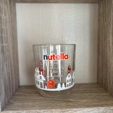 Vintage Rare Christmas Nutella Advertising Chocolate Glass