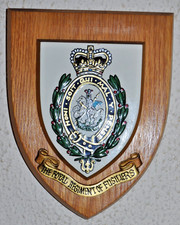 Royal Regiment of Fusiliers regimental mess wall plaque shield